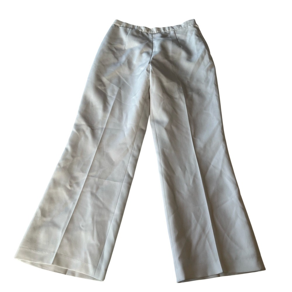 Vintage 90s Preppy Nautical Beach Prep Navy Twill Pants Wide Leg Sz 16 Timeless